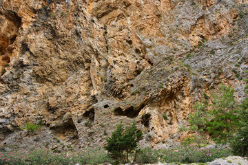 The Samaria Gorge is a National Park of Greece since 1962 on the island of Crete.