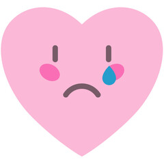 Pink Heart Emoji Colored Icon Pack
