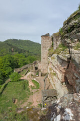 Castle Fleckenstein in the French Voges mountains