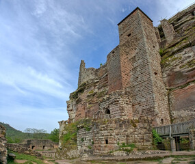 Castle Fleckenstein in the French Voges mountains