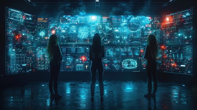 Discussing the ethical implications of data protection and privacy laws. Photorealistic. HD.