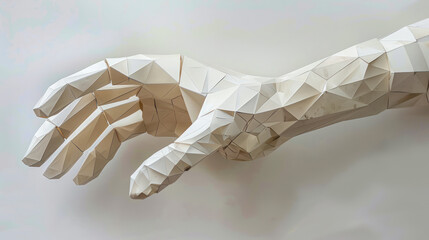 A Close Up of a Hand Sculpture
