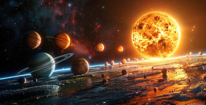 Artists Rendering of the Solar System