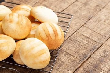 Delicious and nutritious almojabanas or pandebono, a food based on cassava flour and cheese