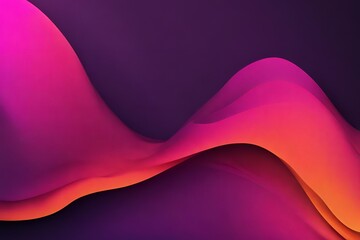 Abstract grainy gradient background purple pink orange black glowing color wave dark backdrop noise texture banner poster header design