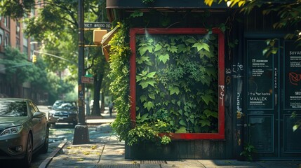 Urban environmental awareness campaign, street posters and digital displays. Photorealistic. HD.