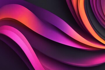 Abstract grainy gradient background purple pink orange black glowing color wave dark backdrop noise texture banner poster header design