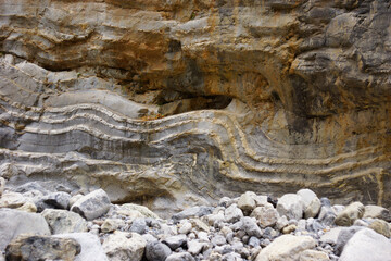 The Samaria Gorge is a National Park of Greece since 1962 on the island of Crete.