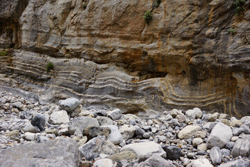 The Samaria Gorge is a National Park of Greece since 1962 on the island of Crete.