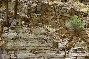 The Samaria Gorge is a National Park of Greece since 1962 on the island of Crete.