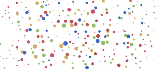 Sunburst and colorful confetti background frame illustration