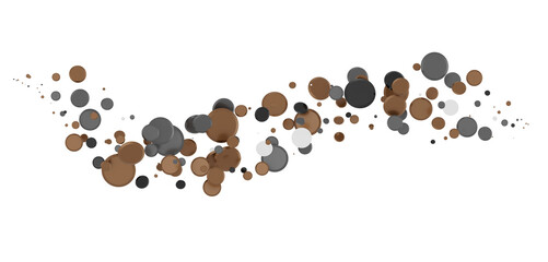 silver confetti explosion festive background