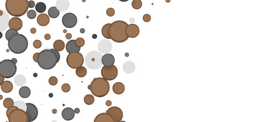 Glorious Cascade: Exquisite 3D Illustration of Glowing gold Confetti