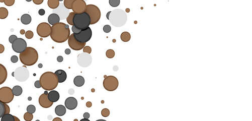  Colorful confetti on white background