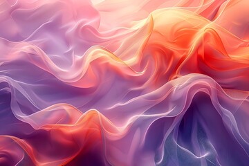 Fototapeta premium Silken Waves: A Symphony of Color and Light