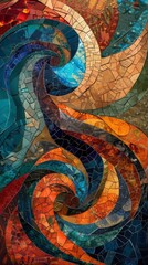 Naklejka premium Vibrant Bollywood scene under starry sky, ancient stones, megafauna in motion. Teal, amber, squash, vermillion blend in a stunning display.