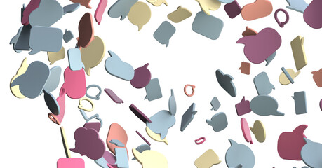 hand using mobile smartphone with email icon, Email concept, copy space