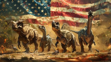 Dinosaurs are taking over the world! And they're starting with America.