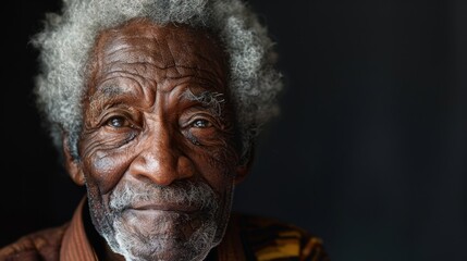 portrait image of an older male with tired face and looking at the camera, image created with ia