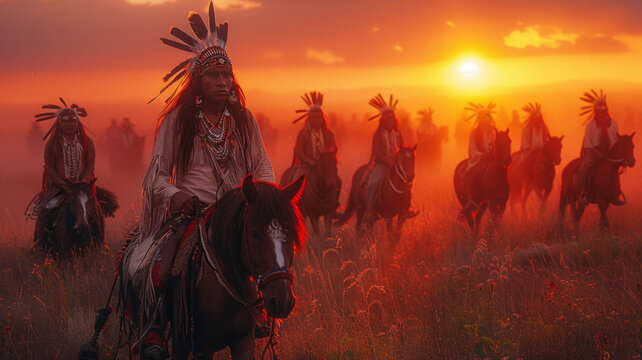 a tribe of Indian Sioux,generative ai