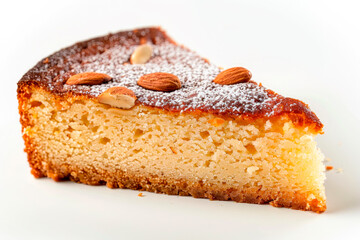 Tarta de Santiago. Traditional almond cake from Santiago in Spain
