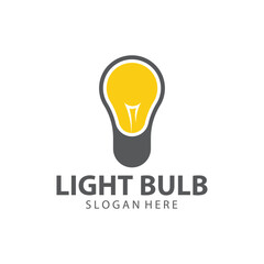 light bulb logo design vector