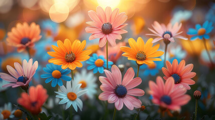 Fototapeta premium Spring photography shot,generative ai