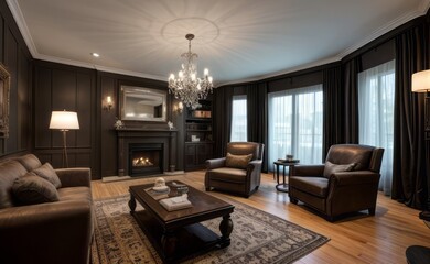 luxury dark interior