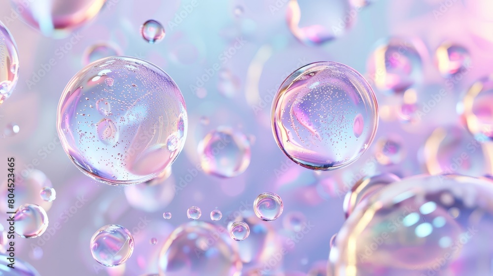 Poster this is a holographic floating liquid blob background with soap bubbles, metaballs, and holographic 