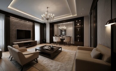 luxury dark interior
