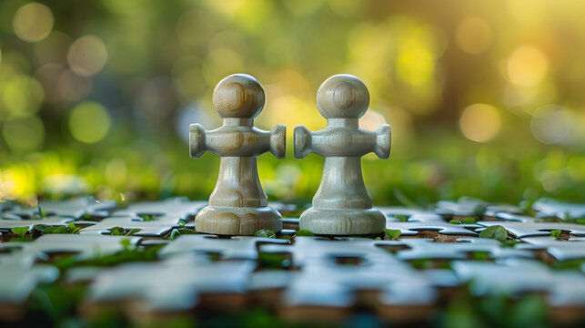 Teamwork and Alignment: A Photo Realistic Illustration of Aligned Business Goals in Action