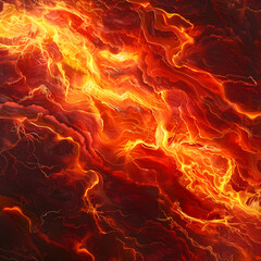 Photo of a flat background, The theme is texture of flowing lava, glowing reds and oranges, fiery and dynamic