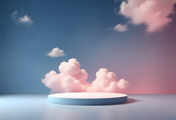 abstract platforms, Realistic mock up for promotion product show,front view