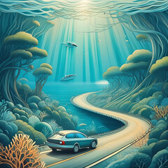 바다속 해안도로 