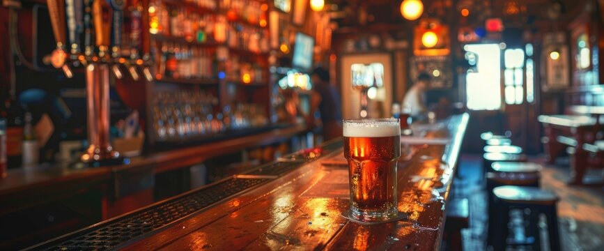 Seconds until the bar opens at the pub crawl , professional photography and light