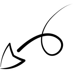 Hand Drawn Arrows Outline Icon Pack