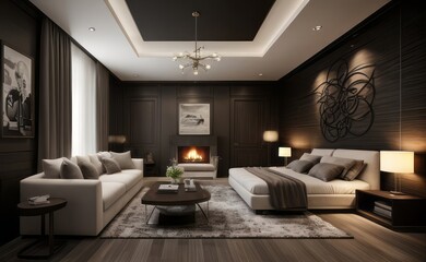 luxury dark interior