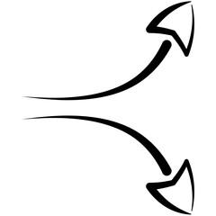 Hand Drawn Arrows Outline Icon Pack