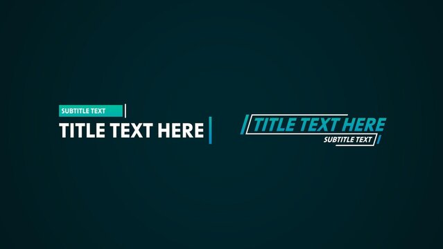 Sleek Modern Gradient Lower Thirds Bundle