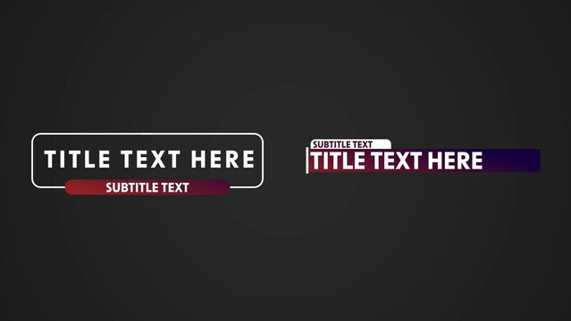 Professional Modern Gradient Lower Thirds Bundle