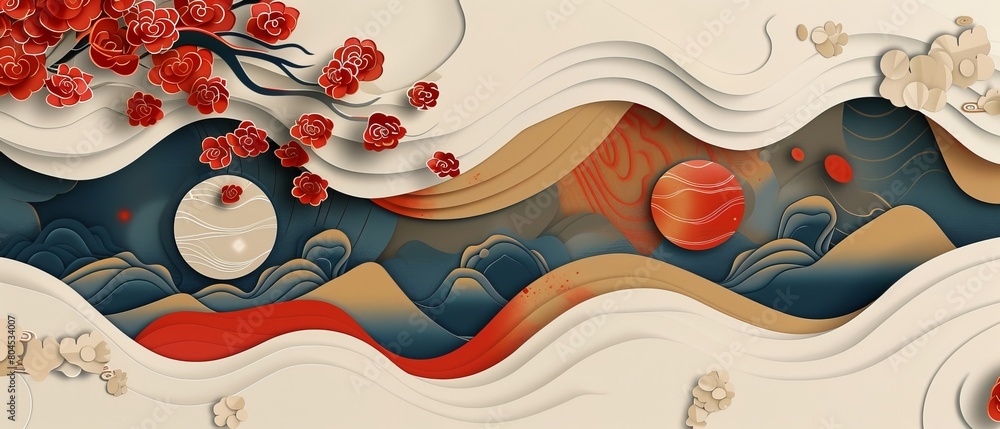 Poster graphic elements for logo design, flyer and presentation. abstract banners with flowing liquid shape
