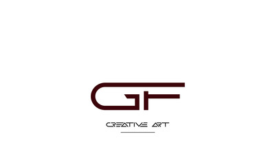 GF, FG, G, F abstract letters logo monogram