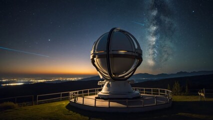 AI-Controlled Observatory Scanning Mysterious Space Phenomenon - Image Exploration.
