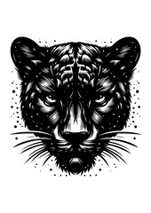 panther head vector illustration