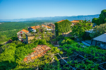 dobrinj, croatia, 30 april 2024, view of the old mountain village