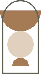 Recolorable geometric shape vector element design
