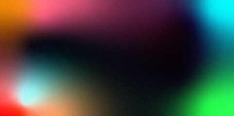Fototapeta premium Multicolor glossy abstract background. Colorful vector modern elegant layout with blurred bright texture. Soft gradient backdrop with grain and noise. Mesh gradient Saturation shades. 