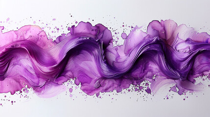 splash on white background. Paint splash for design use. purple splash paint isolated.