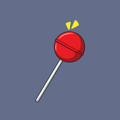 illustration art red candy vector
