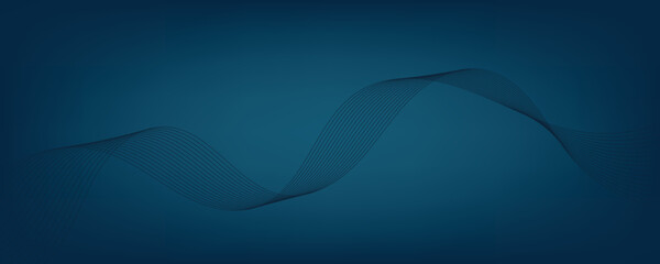 Abstract blue gradient background with waves. EPS10